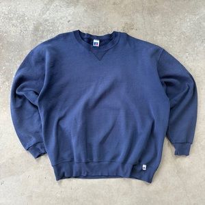 Vintage Russell Athletic Sweatshirt Navy